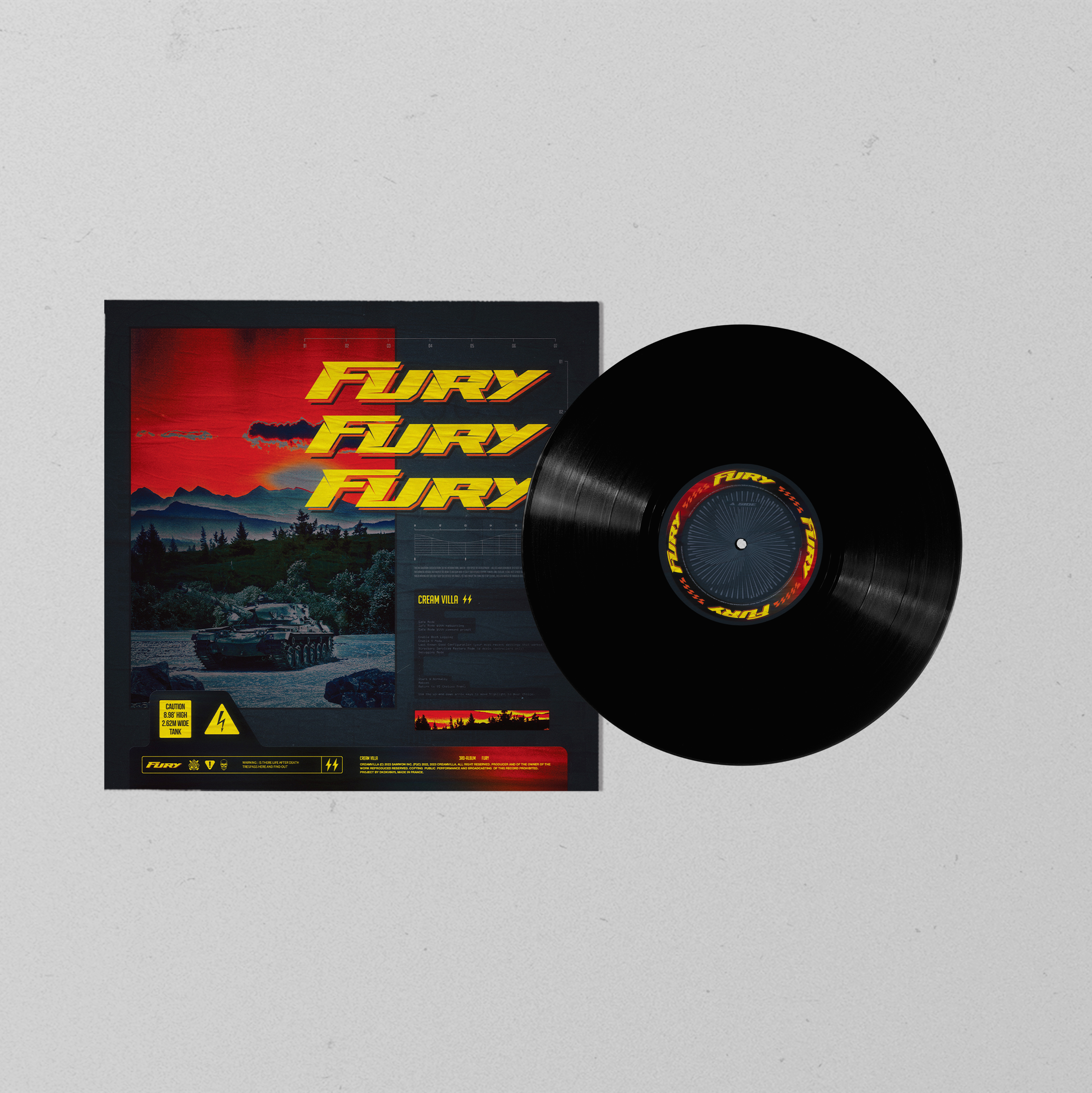 예약판매[PRE-ORDER] 크림빌라 - FURY [180g, 1LP, Black vinyl]